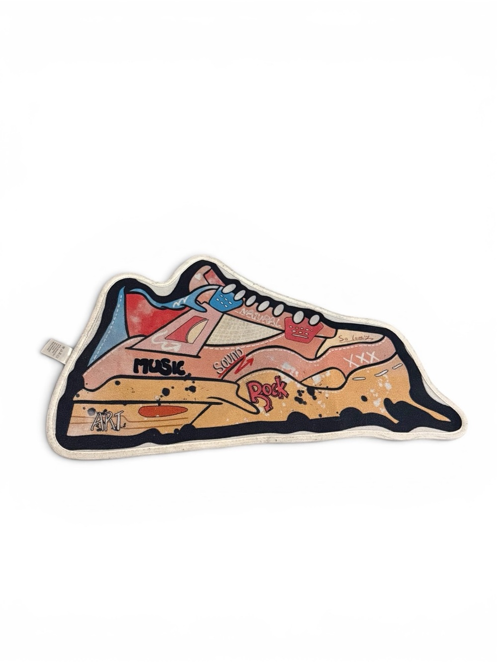 Shoe Shaped Rug 28in X 15in